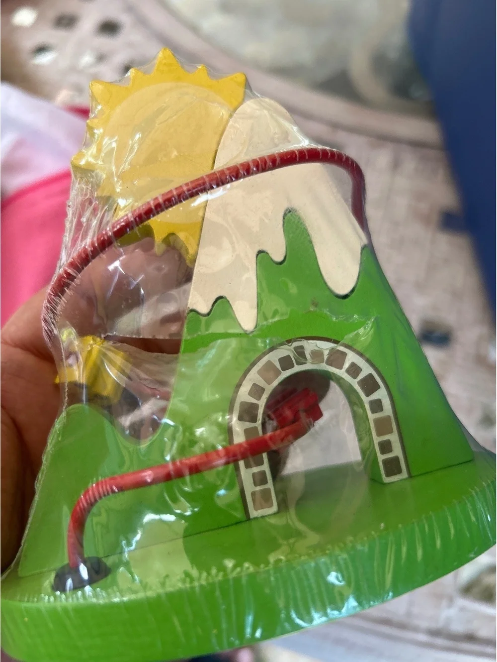 Wooden Mountain and Sun Bead Maze Toy for Kids
